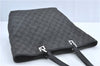 Authentic GUCCI Shoulder Tote Bag GG Canvas Leather 31243 Black J0554