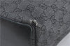 Authentic GUCCI Shoulder Tote Bag GG Canvas Leather 31243 Black J0554