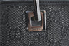 Authentic GUCCI Shoulder Tote Bag GG Canvas Leather 31243 Black J0554