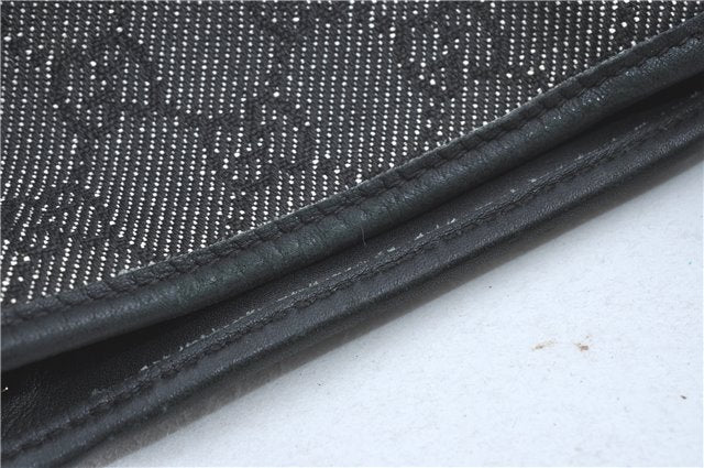 Authentic GUCCI Shoulder Tote Bag GG Canvas Leather 31243 Black J0554