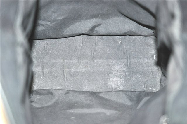 Authentic GUCCI Shoulder Tote Bag GG Canvas Leather 31243 Black J0554