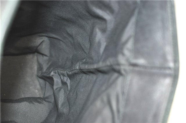 Authentic GUCCI Shoulder Tote Bag GG Canvas Leather 31243 Black J0554