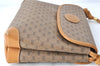Authentic GUCCI Micro GG PVC Leather Shoulder Cross Body Bag Purse Brown J0564