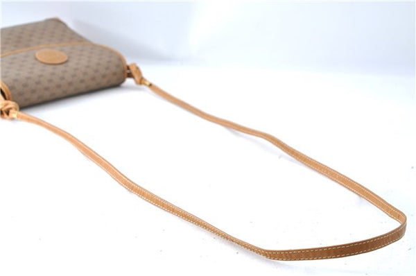 Authentic GUCCI Micro GG PVC Leather Shoulder Cross Body Bag Purse Brown J0564