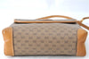 Authentic GUCCI Micro GG PVC Leather Shoulder Cross Body Bag Purse Brown J0564