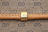 Authentic GUCCI Micro GG PVC Leather Shoulder Cross Body Bag Purse Brown J0564