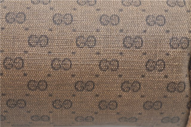 Authentic GUCCI Micro GG PVC Leather Shoulder Cross Body Bag Purse Brown J0564