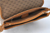 Authentic GUCCI Micro GG PVC Leather Shoulder Cross Body Bag Purse Brown J0564