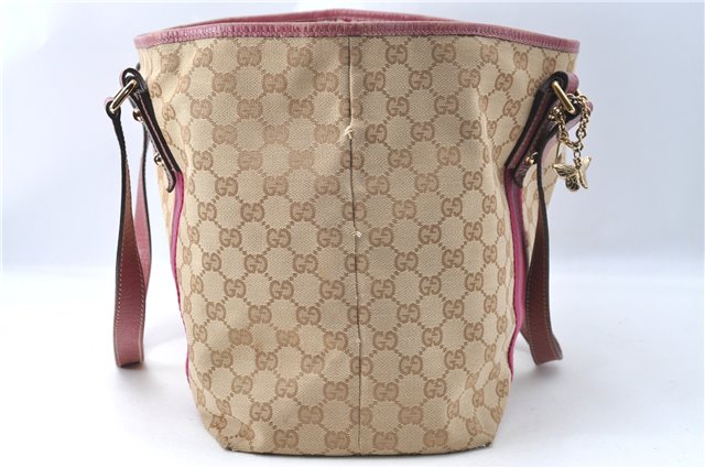 Auth GUCCI Sherry Line Shoulder Tote Bag GG Canvas Leather 139260 Beige J0565