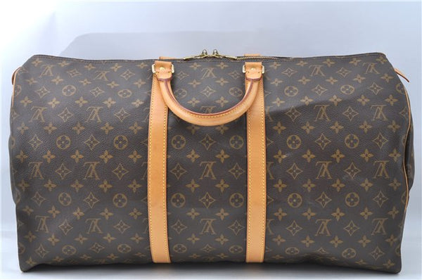 Authentic Louis Vuitton Monogram Keepall 55 Travel Boston Bag M41424 LV J0576