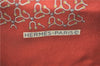 Authentic HERMES Petit Carre 40 Scarf Handkerchief Silk Red J0579