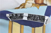 Authentic HERMES Carre 90 Scarf "Tribord" Silk Navy Blue J0582