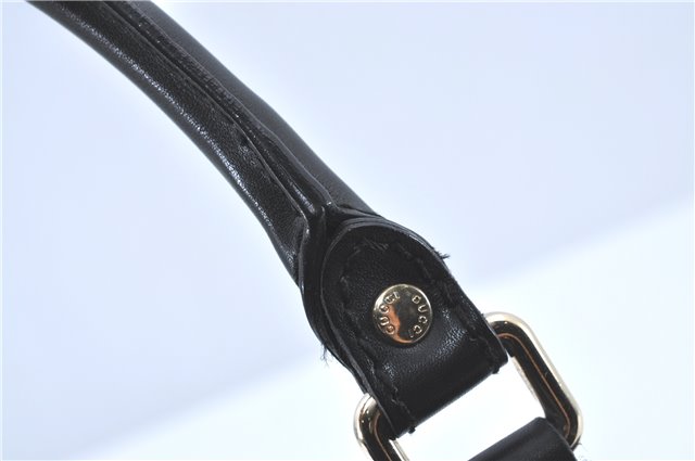 Authentic GUCCI Guccissima Sukey Shoulder Tote Bag GG Leather 211944 Black J0583