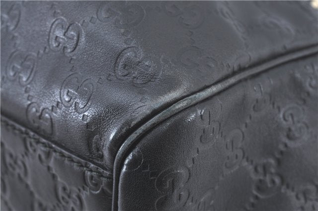 Authentic GUCCI Guccissima Sukey Shoulder Tote Bag GG Leather 211944 Black J0583