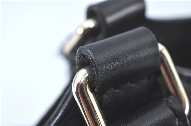 Authentic GUCCI Guccissima Sukey Shoulder Tote Bag GG Leather 211944 Black J0583