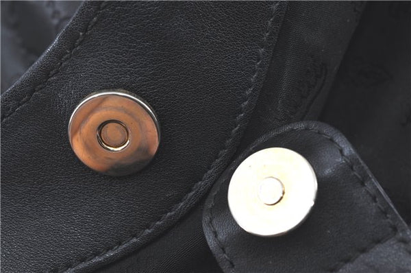 Authentic GUCCI Guccissima Sukey Shoulder Tote Bag GG Leather 211944 Black J0583