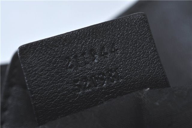 Authentic GUCCI Guccissima Sukey Shoulder Tote Bag GG Leather 211944 Black J0583