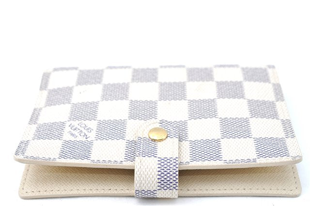 Authentic Louis Vuitton Damier Azur Agenda PM Day Planner Cover R20706 LV J0585