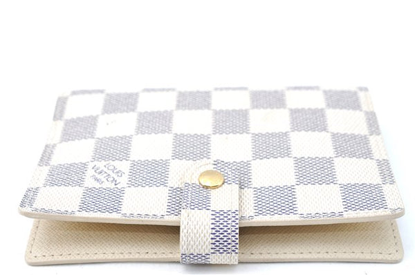 Authentic Louis Vuitton Damier Azur Agenda PM Day Planner Cover R20706 LV J0585