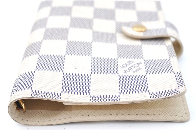 Authentic Louis Vuitton Damier Azur Agenda PM Day Planner Cover R20706 LV J0585