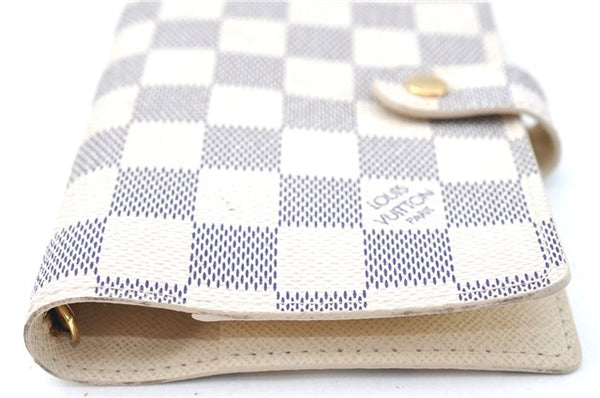Authentic Louis Vuitton Damier Azur Agenda PM Day Planner Cover R20706 LV J0585