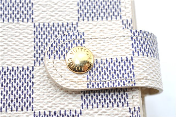 Authentic Louis Vuitton Damier Azur Agenda PM Day Planner Cover R20706 LV J0585