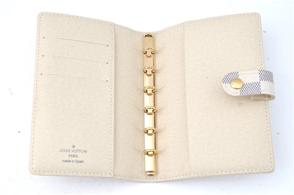 Authentic Louis Vuitton Damier Azur Agenda PM Day Planner Cover R20706 LV J0585