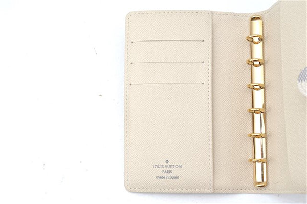 Authentic Louis Vuitton Damier Azur Agenda PM Day Planner Cover R20706 LV J0585