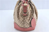 Auth GUCCI Diamante Sukey Shoulder Tote Bag Canvas Leather 247902 Brown J0587