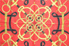 Authentic HERMES Carre 90 Scarf "Eperon d'or" Silk Red J0589