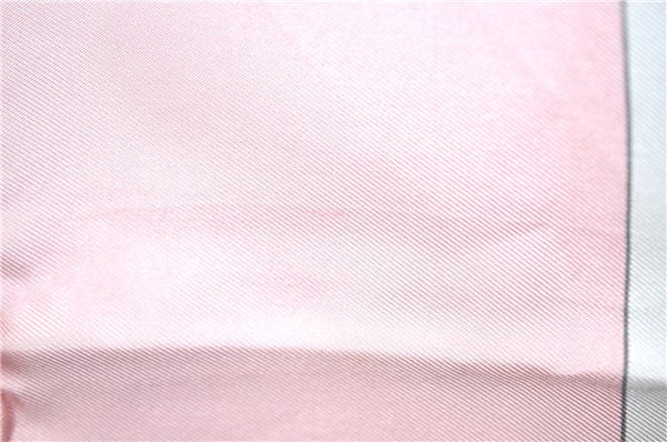 Authentic HERMES Carre 90 Scarf "BRIDES de GALA " Silk Light Pink J0593