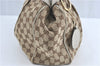 Authentic GUCCI Sukey Shoulder Tote Bag GG Canvas Leather 211944 Brown J0595