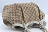 Authentic GUCCI Sukey Shoulder Tote Bag GG Canvas Leather 211944 Brown J0595