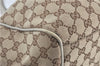 Authentic GUCCI Sukey Shoulder Tote Bag GG Canvas Leather 211944 Brown J0595