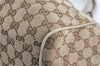 Authentic GUCCI Sukey Shoulder Tote Bag GG Canvas Leather 211944 Brown J0595