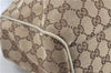 Authentic GUCCI Sukey Shoulder Tote Bag GG Canvas Leather 211944 Brown J0595