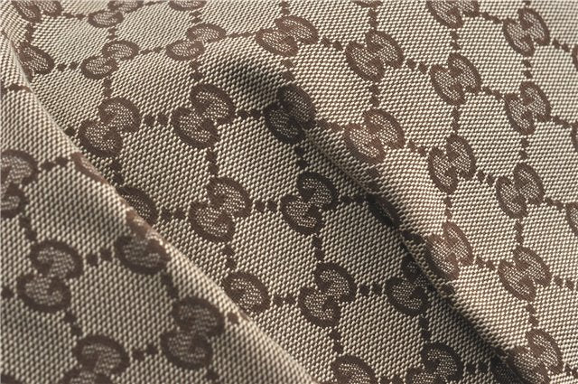 Authentic GUCCI Sukey Shoulder Tote Bag GG Canvas Leather 211944 Brown J0595