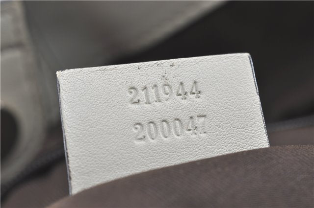 Authentic GUCCI Sukey Shoulder Tote Bag GG Canvas Leather 211944 Brown J0595