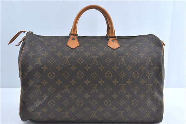 Authentic Louis Vuitton Monogram Speedy 40 Hand Boston Bag M41522 LV J0597