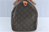 Authentic Louis Vuitton Monogram Speedy 40 Hand Boston Bag M41522 LV J0597