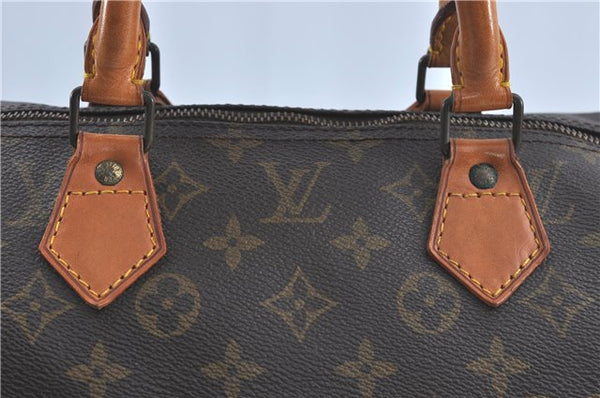 Authentic Louis Vuitton Monogram Speedy 40 Hand Boston Bag M41522 LV J0597