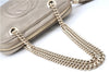 Authentic GUCCI SOHO Tassel Chain Shoulder Boston Bag Leather 308983 Gold J0599