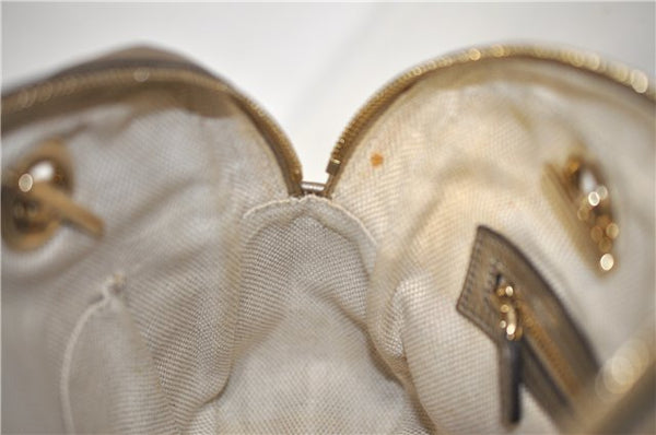 Authentic GUCCI SOHO Tassel Chain Shoulder Boston Bag Leather 308983 Gold J0599