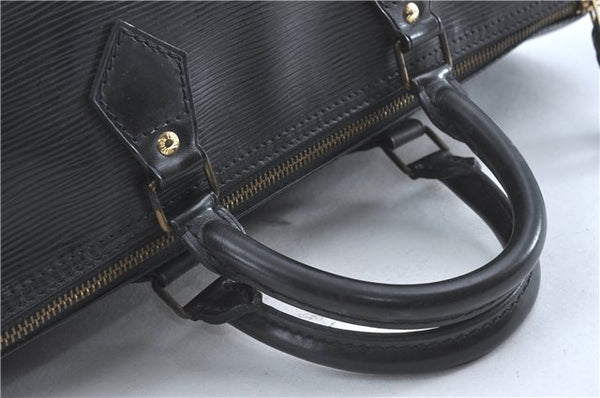 Authentic Louis Vuitton Epi Speedy 35 Hand Boston Bag Black M42992 LV J0600