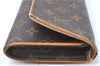 Authentic Louis Vuitton Monogram Pochette Twin GM Shoulder Bag M51852 LV J0603