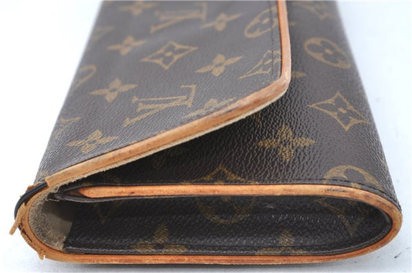 Authentic Louis Vuitton Monogram Pochette Twin GM Shoulder Bag M51852 LV J0603