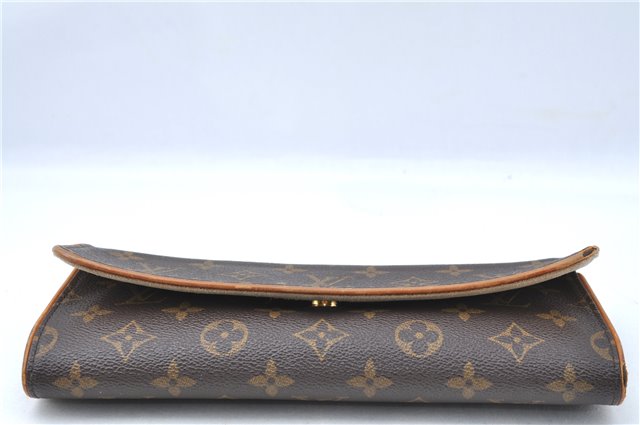Authentic Louis Vuitton Monogram Pochette Twin GM Shoulder Bag M51852 LV J0603