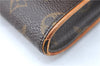 Authentic Louis Vuitton Monogram Pochette Twin GM Shoulder Bag M51852 LV J0603