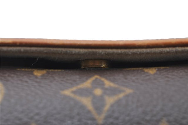 Authentic Louis Vuitton Monogram Pochette Twin GM Shoulder Bag M51852 LV J0603