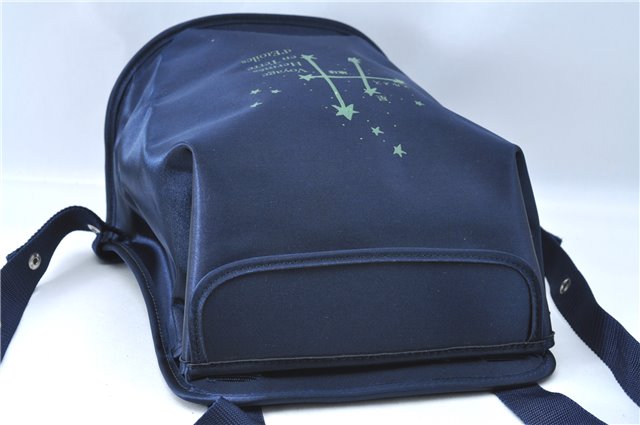 Auth HERMES Sherpa Backpack to the Stars Exhibition 1999 Limited Navy Blue J0604